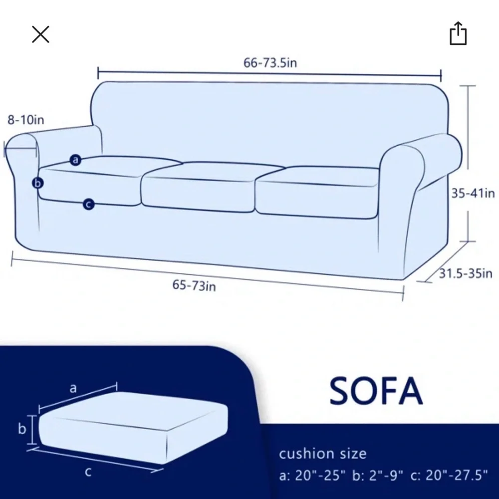 The Twillery Co. GREEN Sofa Slipcover